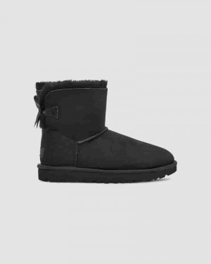 Black Kids' UGG Mini Bailey Bow II Boot Boots | AUJ8564P