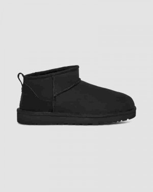 Black Men UGG Classic Ultra Mini Boots | AUM8606Q
