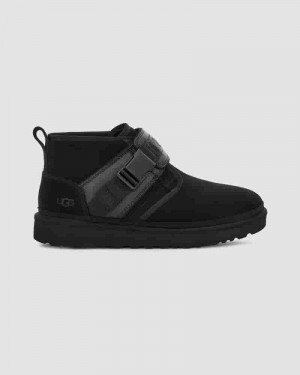 Black Men UGG Neumel Snapback Boots | AUM8607Q