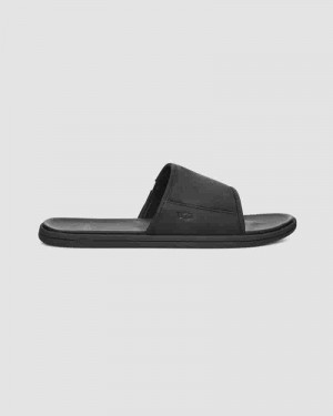 Black Men UGG Seaside Slide Sandals | AUG8595S