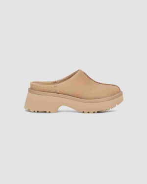 Brown Women UGG New Heights Clog Sneakers | AUX8508Y