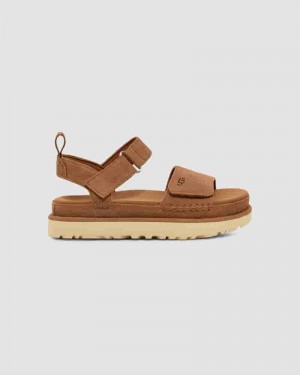 Coffee Women UGG Goldenstar Sandals | AUQ8684M