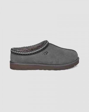 Dark Grey Men UGG Tasman Slippers | AUQ8580M