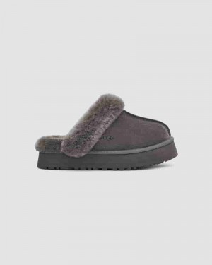 Grey Women UGG Disquette Slippers | AUP8642J