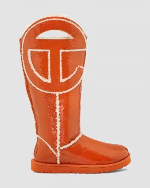Orange Men UGG All Gender X TELFAR Logo Tall Boots | AUX8612Y